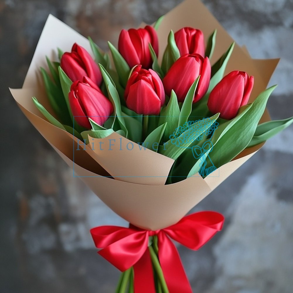 Букет цветов из: Тюльпаны